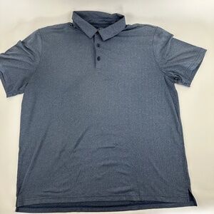 BCG Polo Mens 2XL Blue Herringbone Golf